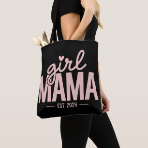 Bolso De Tela Mamá de niña 2026 Revelación de embarazo Mamá por