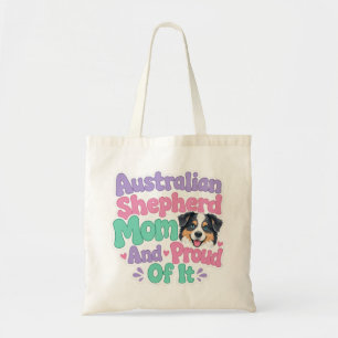 Bolso De Tela Mamá de Pastor Australiano y Orgullosa Perro Diver