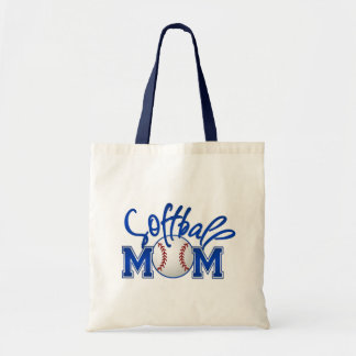 Bolso De Tela Mamá de Softbol
