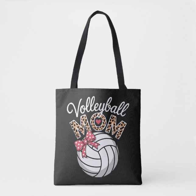 Bolso De Tela Mamá de voleibol (Anverso)