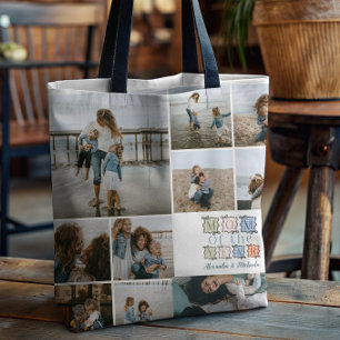 Bolso De Tela Mamá del Año Diseño de Foto de Parcheo