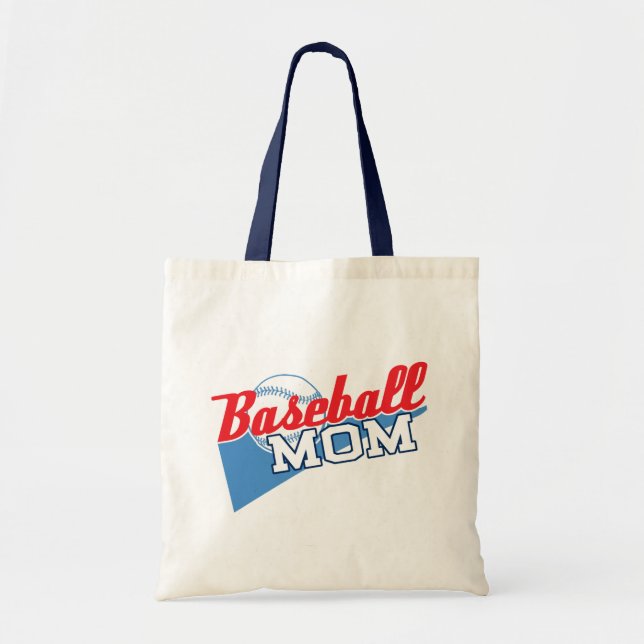Bolso De Tela Mamá del béisbol (Frente)