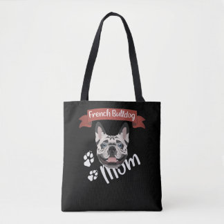 Bolso De Tela Mamá del Bulldog francés, mamá del perro