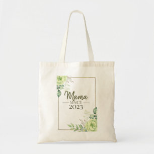 Bolso De Tela Mama Desde Personalizado Año Floral Manuscrito