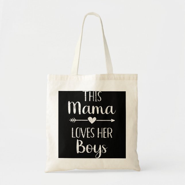Bolso De Tela Mamá, esta mamá ama a sus hijos (Frente)