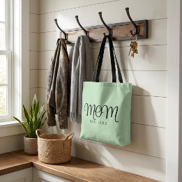 Bolso De Tela Mamá Establecida Regalo de Nueva Mamá Escritura Ne