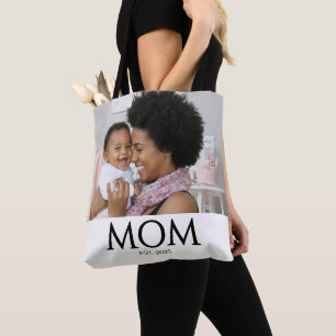 Bolso De Tela Mamá Estableció Clásicos Caps Blanco Foto