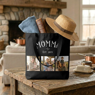 Bolso De Tela Mamá Estableció Cuenta de Niños Chic Negro 3 Foto
