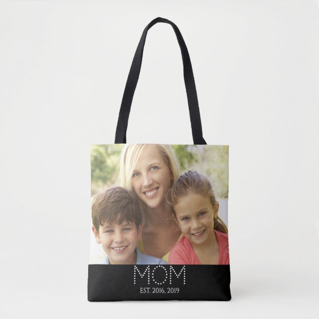 Bolso De Tela Mamá Estableció  Foto  (Anverso)