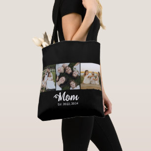 Bolso De Tela Mamá Estableció Guión Negro 3 Foto