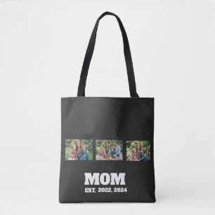 Bolso De Tela Mamá Estableció Guión Negro 3 Foto