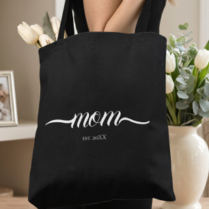 Bolso De Tela Mamá Estableció Guión Personalizado Año Madre 