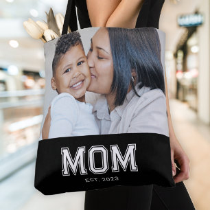 Bolso De Tela Mamá Estableció Negra Negrita Foto
