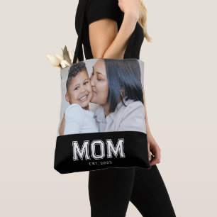 Bolso De Tela Mamá Estableció Negra Negrita Foto