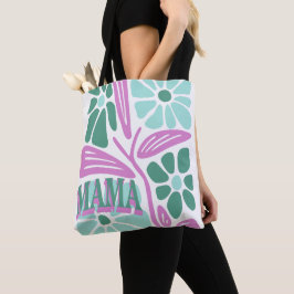 Bolso De Tela Mamá floral caprichosa 