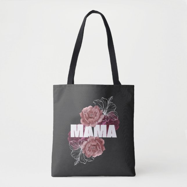 BOLSO DE TELA MAMA FLOWERS, DÍA DE LA MADRE (Anverso)