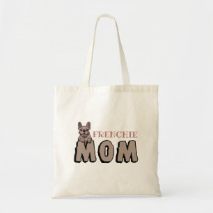 Bolso De Tela Mamá francesa Bulldog francés Lover Brown