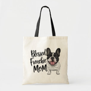 Bolso De Tela Mamá francesa linda Bulldog francés Perro de cacho