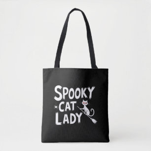 Bolso De Tela Mamá Gato Espeluznante Señora Gato Espeluznante Ma