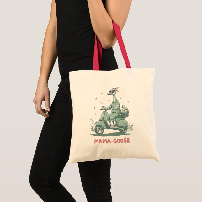 Bolso De Tela Mama Goose Scooter Tote - Whimsical Mom Bag (Anverso (producto))