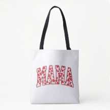 Mama Hearts El día de San Valentín Retro Varsity