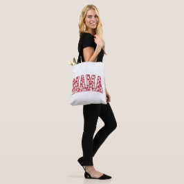 Bolso De Tela Mama Hearts El día de San Valentín Retro Varsity