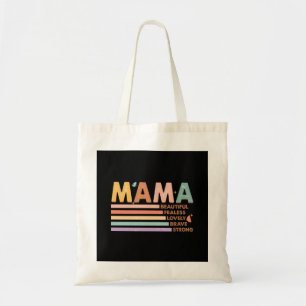 Bolso De Tela Mamá Hermosa, valiente y valiente