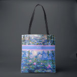 Bolso De Tela Mamá - Hermosas obras de arte de Water Lilies,<br><div class="desc">Mamá,  hermosas nenúfares pintadas por Claude Monet. Gran regalo para el Día de la Madre,  su cumpleaños,  o simplemente pensando en ti,  mamá.</div>