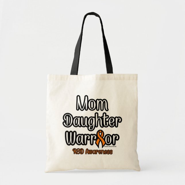 Bolso De Tela Mamá hija guerrera... RSD (Frente)
