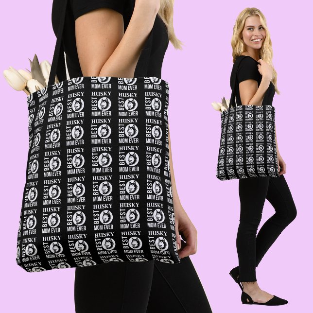 Bolso De Tela Mamá Husky Siberiana, mamá Perro, regalo de los am (Subido por el creador)