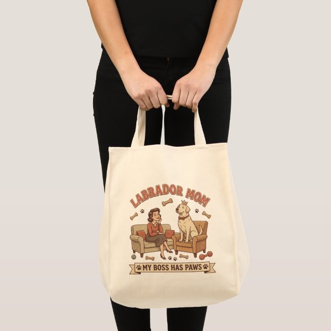 Bolso De Tela Mamá Labrador Mi Jefa Tiene Patas (Anverso (producto))