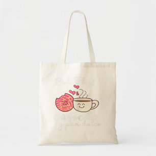Bolso De Tela Mamá Latina cute café y conchas españolas