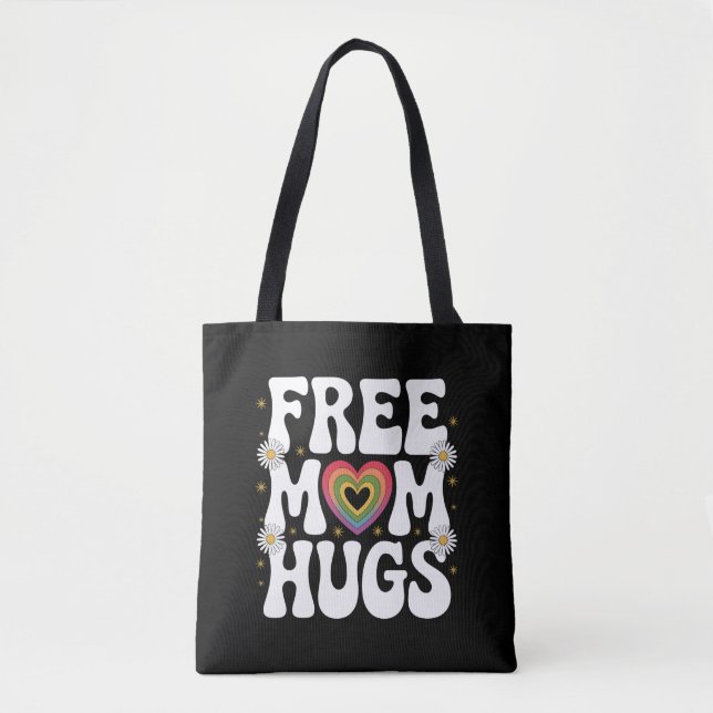 Bolso De Tela Mamá libre abraza el orgullo LGBT de lesbianas tra (Anverso)