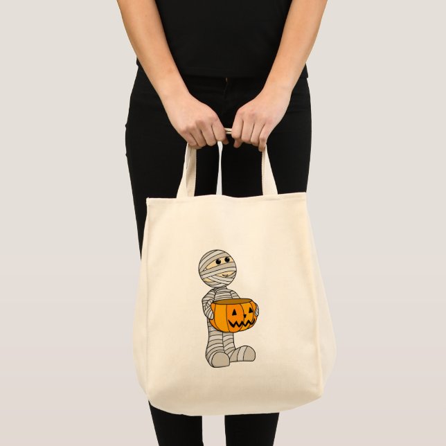 Bolso De Tela Mamá linda con Jack-o-Lantern (Anverso (producto))