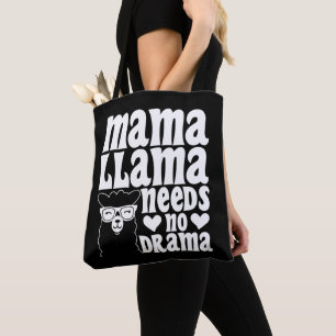 Bolso De Tela Mama Llama No Necesita Drama Divertido Día de la M