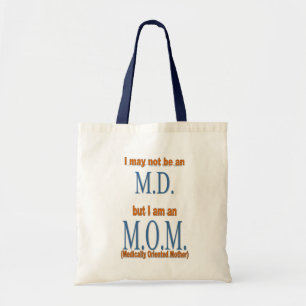 Bolso De Tela Mamá-Naranja-n-Azul
