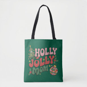 Bolso De Tela Mamá Perro Divertida Navidad Fiesta Amante de Masc