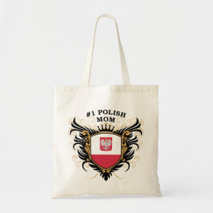 Bolso De Tela Mamá polaca del número uno