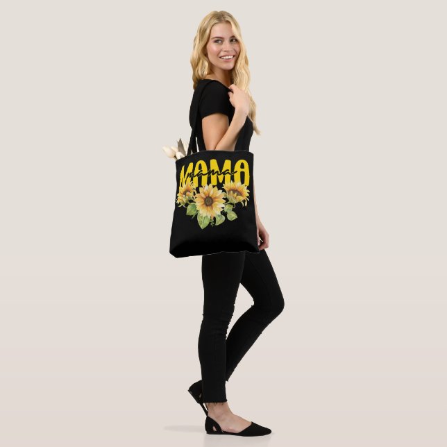 Bolso De Tela Mama Sunflower Sunshine - Alegre diseño floral (Puesto)