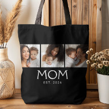 Mamá Tipografía Establecida Negra 3 Foto