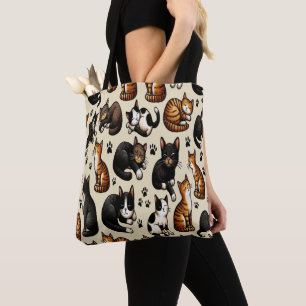 Bolso De Tela "Mamá, tú eres el mijo del gato"