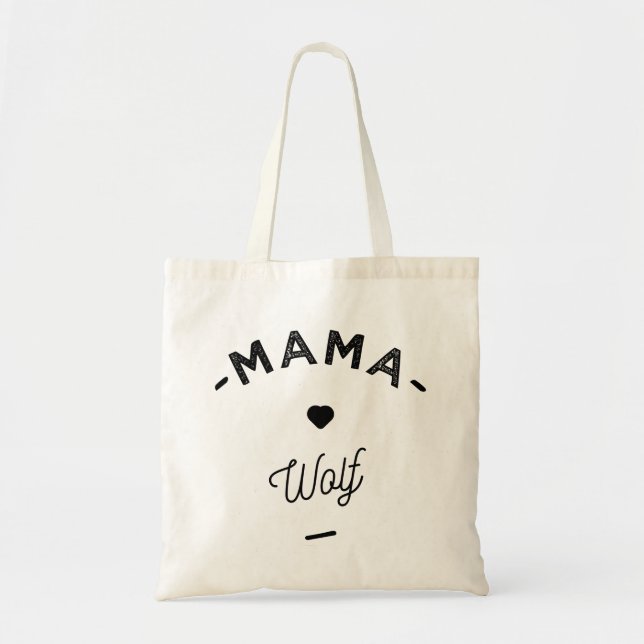 Bolso De Tela Mama wolf (Frente)