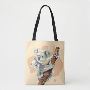 Bolso De Tela Mamá y bebé de Koala