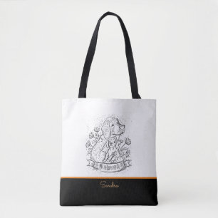 Bolso De Tela Mamá y perro bebé