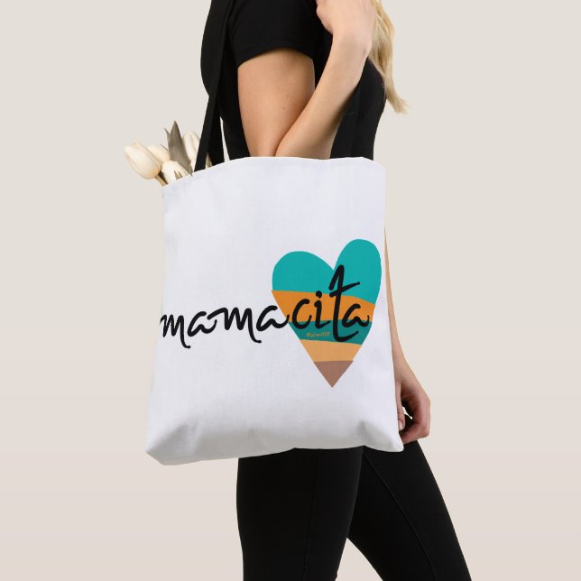 Bolso De Tela Mamacita ・ Corazón de los 80 (Detalle)