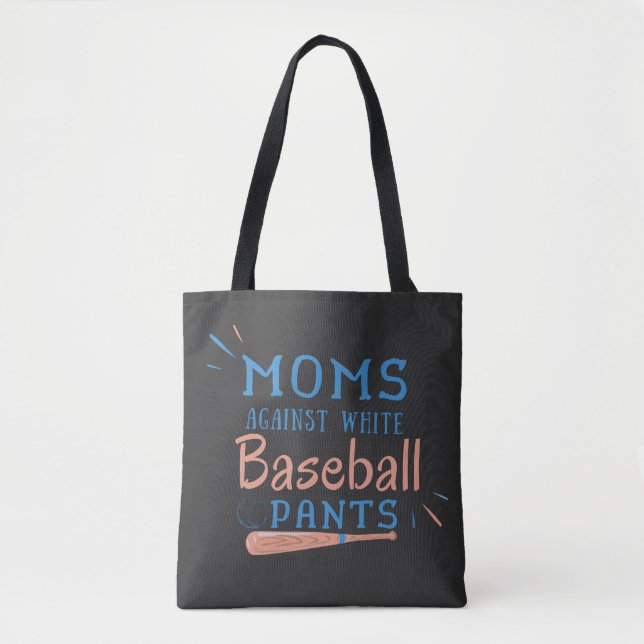 Bolso De Tela Mamás contra las granjas de béisbol blancas (Anverso)
