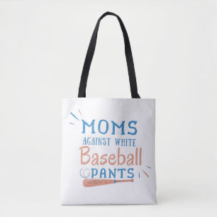 Bolso De Tela Mamás contra las granjas de béisbol blancas
