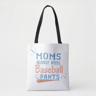 Bolso De Tela Mamás contra las granjas de béisbol blancas