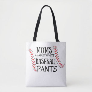 Bolso De Tela Mamás contra las granjas de béisbol blancas