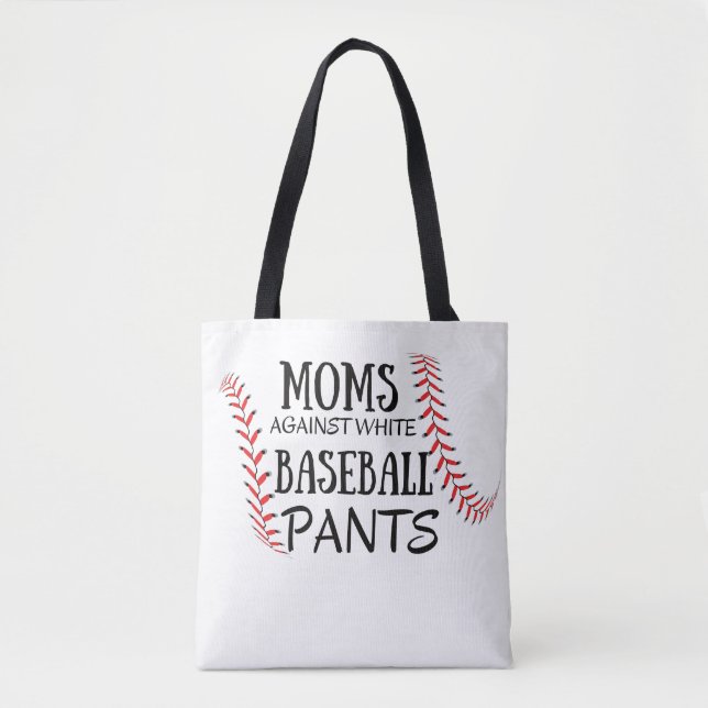 Bolso De Tela Mamás contra las granjas de béisbol blancas (Anverso)